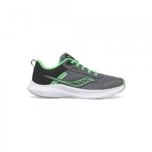 Saucony Axon 3 Sneaker Grey/Green | 495378-AEL