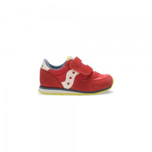 Saucony Baby Jazz Hook & Loop Sneaker Red/Blue/Lime | 302451-UDA