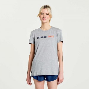 Saucony Boston Rested T-Shirt Boston 2023 | 413650-XFD