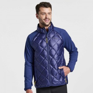 Saucony Boulder Oysterpuff Jacket Sodalite | 192784-CQY