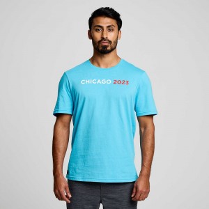 Saucony Chicago Rested T-Shirt Chicago 2023 | 760491-YUH