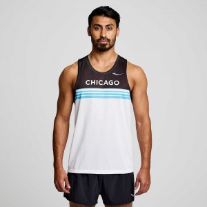 Saucony Chicago Stopwatch Singlet Chicago 2023 | 945680-YAI