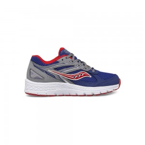 Saucony Cohesion 14 Lace Sneaker Navy/Red | 821459-RUB