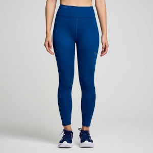 Saucony Fortify Crop Tight Indigo | 891074-LVK