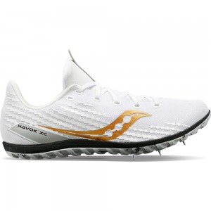 Saucony Havok Xc 3 Spike White | 812937-VKL