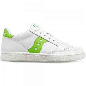 Saucony Jazz Court Pu White/Green | 097145-BRT