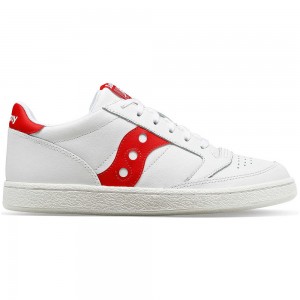 Saucony Jazz Court Pu White/Red | 860315-EDN