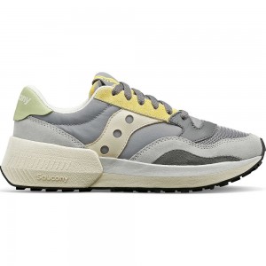 Saucony Jazz Nxt Grey/Yellow | 263810-MNW