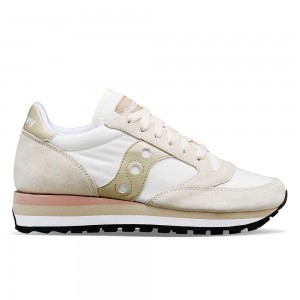 Saucony Jazz Triple Light Grey/Gold | 746291-XDO