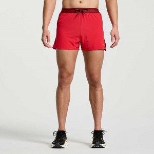 Saucony Outpace 3" Short Poppy | 670358-HEM