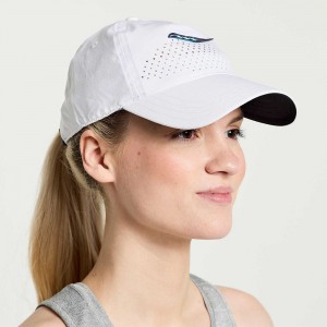 Saucony Outpace Petite Hat White | 371895-JBP