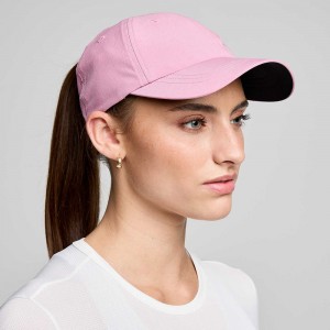 Saucony Outpace Pony Hat Orchid Graphic | 891256-PTC