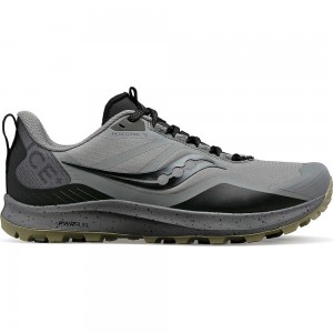 Saucony Peregrine Ice+ 3 Gravel/Black | 503976-BSR