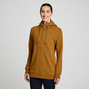 Saucony Recovery Zip Tunic Bronze Graphic | 024391-YML