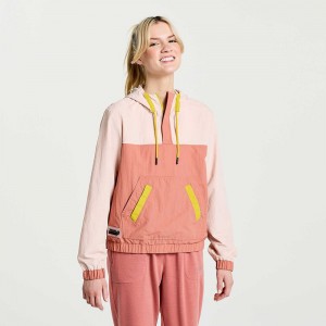 Saucony Rested Anorak Sepia Rose | 063482-YRW