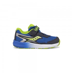 Saucony Ride 10 Jr. Sneaker Navy/Green | 149620-JRQ