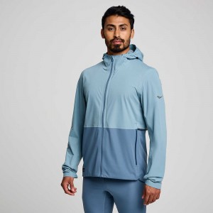 Saucony Runshield Jacket Smog | 248539-TFD