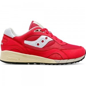 Saucony Shadow 6000 Premium Red/White | 085691-TVD