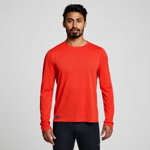 Saucony Stopwatch Long Sleeve Infrared | 572183-XIN