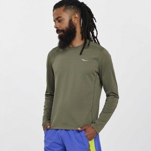 Saucony Stopwatch Long Sleeve Rockface | 913682-ALR