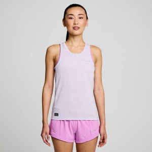 Saucony Stopwatch Singlet Mauve | 475036-IXW