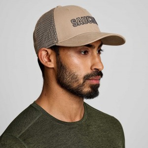 Saucony Trucker Hat Pewter Graphic | 158237-YDH