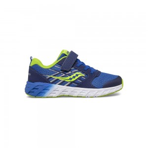 Saucony Wind 2.0 A/C Sneaker Blue/Green | 304278-QWR