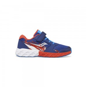 Saucony Wind 2.0 A/C Sneaker Navy/Red/White | 062853-CDT