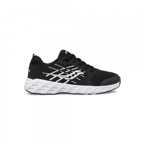 Saucony Wind 2.0 Lace Sneaker Black/White | 702639-ZYQ