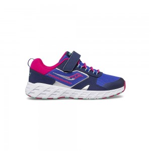 Saucony Wind Shield 2.0 A/C Sneaker Blue/Pink | 014795-ZOG