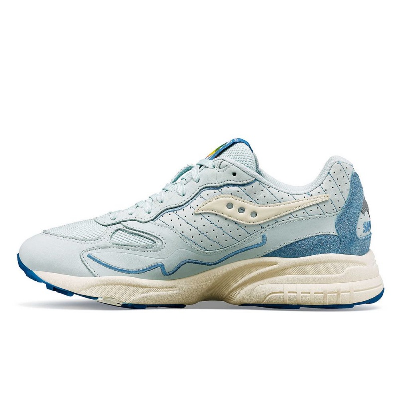 Saucony 3d Grid Hurricane Chromatic Light Blue | 903256-RJX