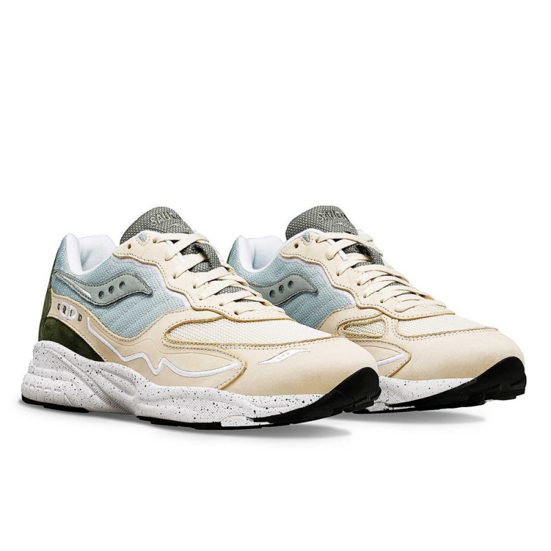 Saucony 3d Grid Hurricane Premium Beige/Green | 753216-ECJ