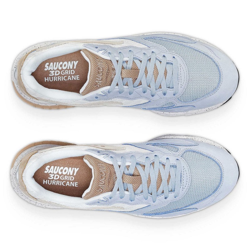 Saucony 3d Grid Hurricane Premium Light Blue/Cream | 392861-WKE