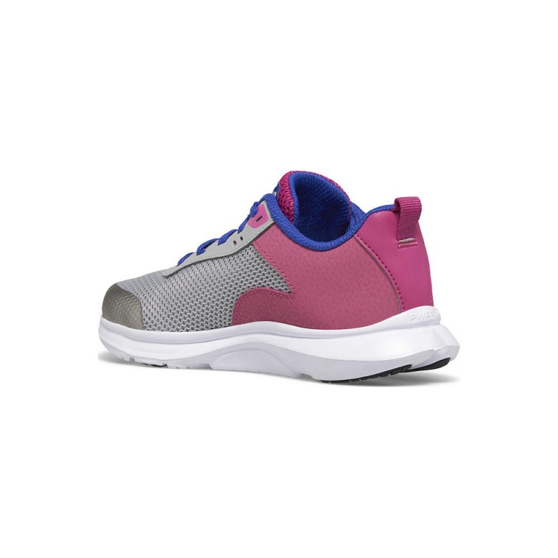 Saucony Axon 3 Sneaker Grey/Fuchsia | 316827-VWJ