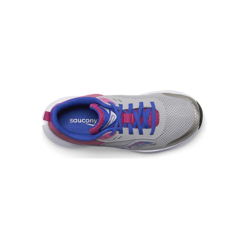 Saucony Axon 3 Sneaker Grey/Fuchsia | 316827-VWJ