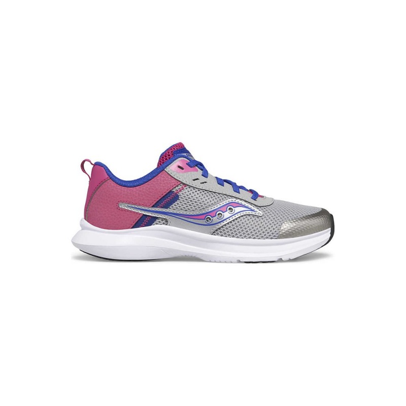 Saucony Axon 3 Sneaker Grey/Fuchsia | 316827-VWJ