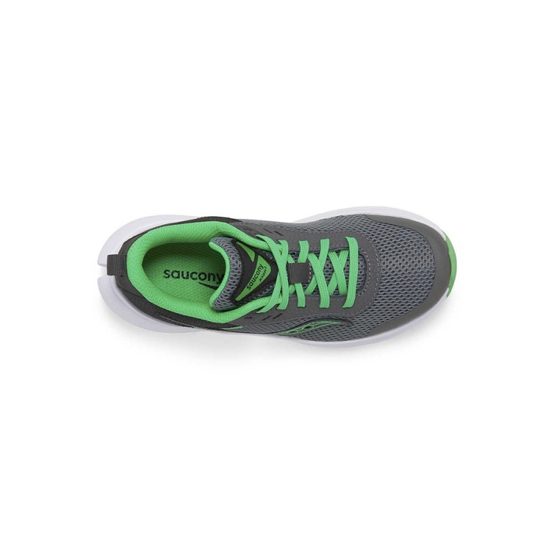 Saucony Axon 3 Sneaker Grey/Green | 495378-AEL