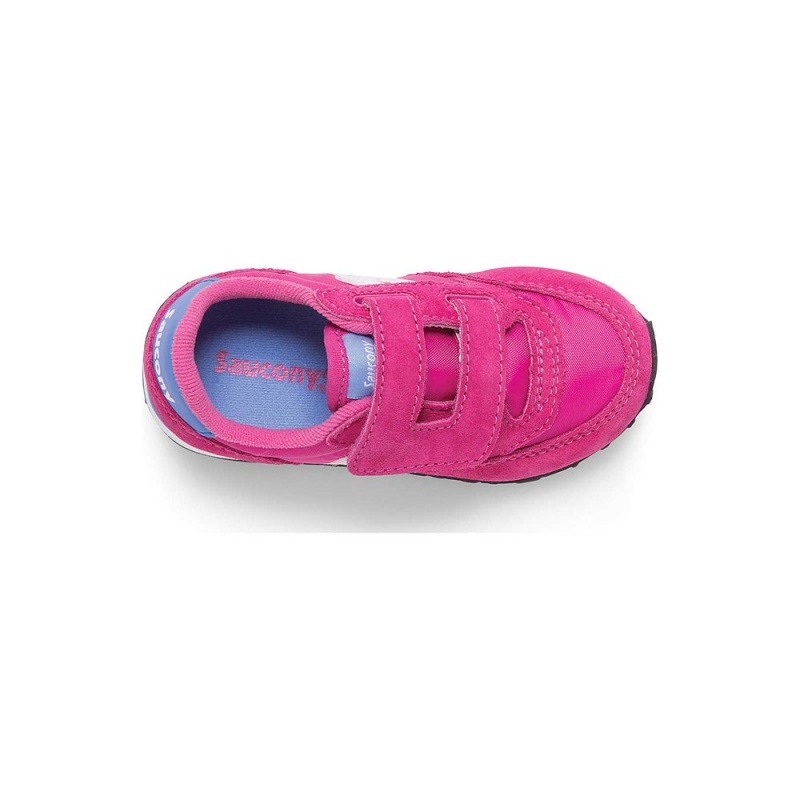 Saucony Baby Jazz Hook & Loop Sneaker Magenta | 058637-THU