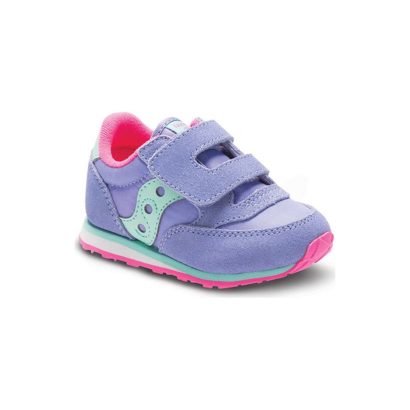 Saucony Baby Jazz Hook & Loop Sneaker Periwinkle | 426730-VYW