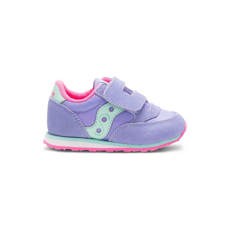 Saucony Baby Jazz Hook & Loop Sneaker Periwinkle | 426730-VYW