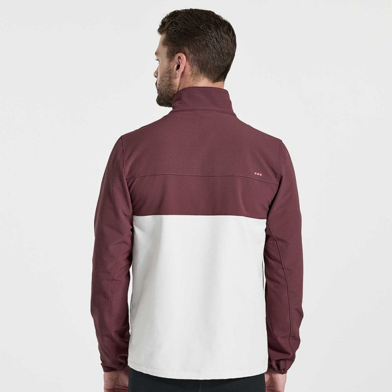 Saucony Bluster Jacket Stone | 814936-OUZ