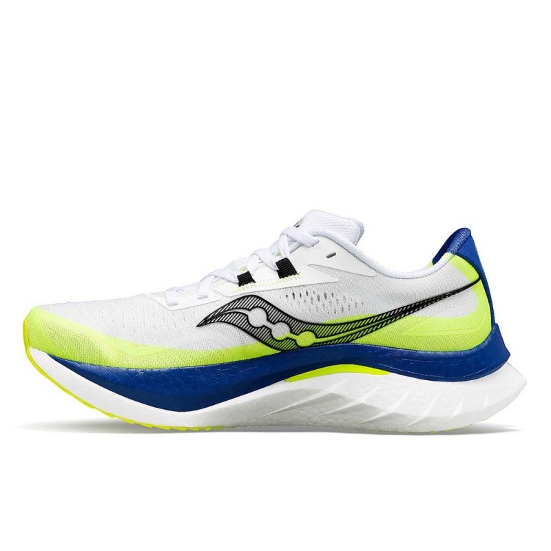 Saucony Boston Endorphin Speed 4 White/Blue | 072435-MSV