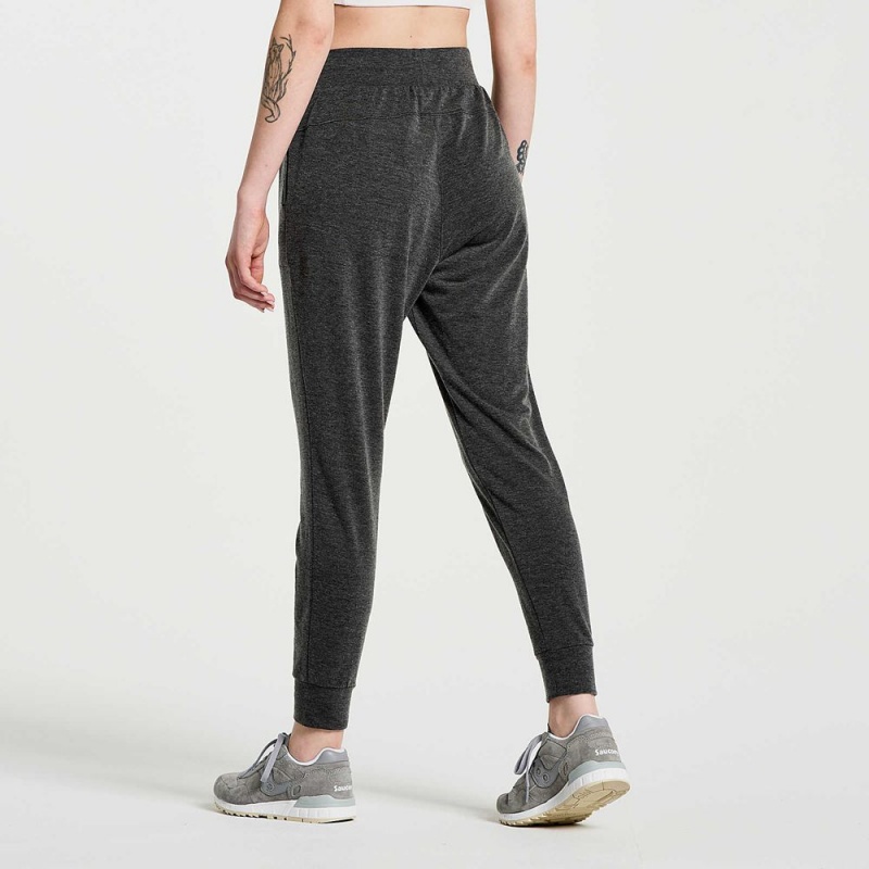 Saucony Boston Pant Black Heather | 940582-JUH