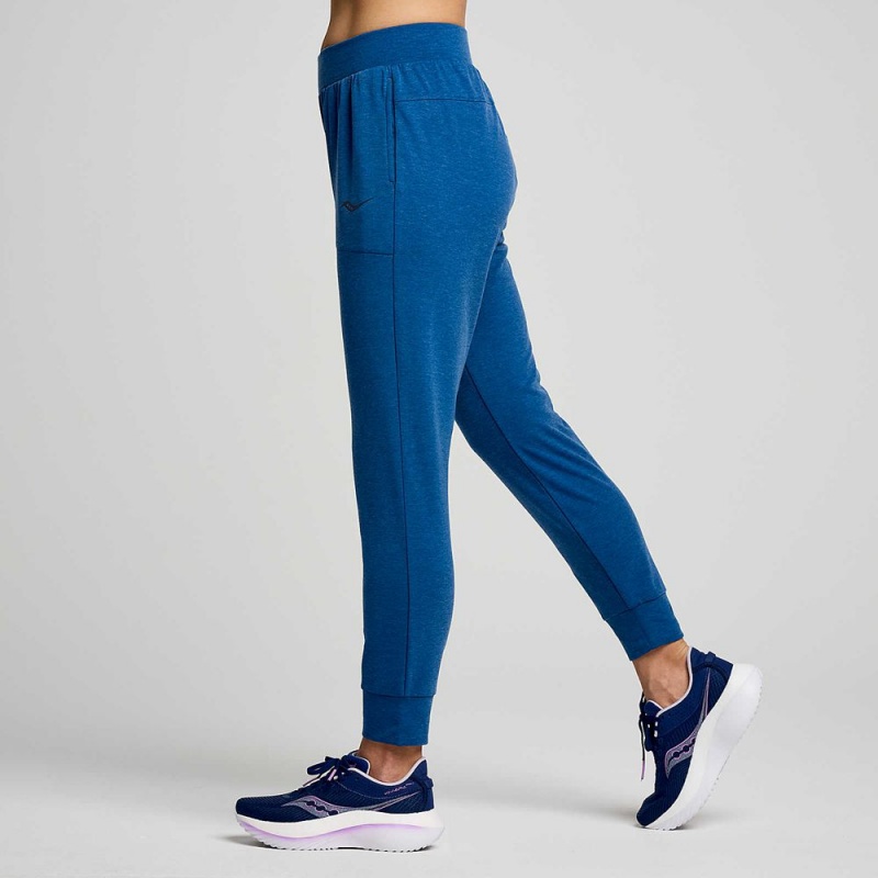 Saucony Boston Pant Indigo Heather | 324918-EHU