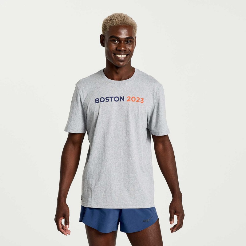 Saucony Boston Rested T-Shirt Boston 2023 | 514892-GJK