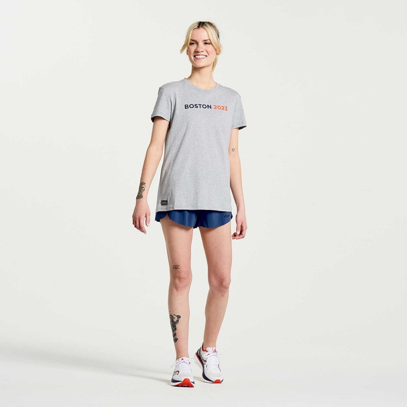 Saucony Boston Rested T-Shirt Boston 2023 | 413650-XFD