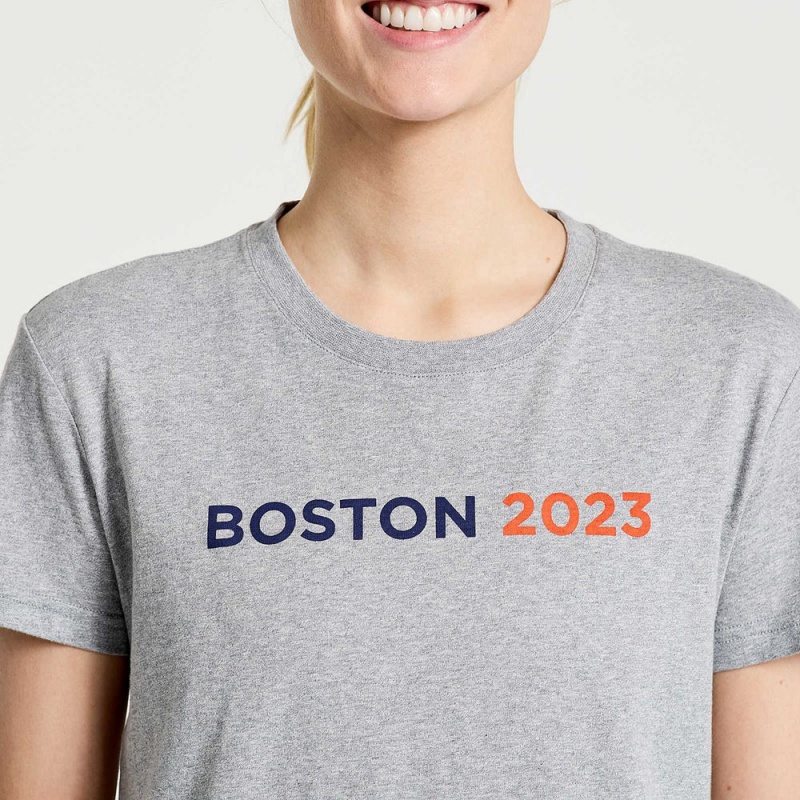 Saucony Boston Rested T-Shirt Boston 2023 | 413650-XFD