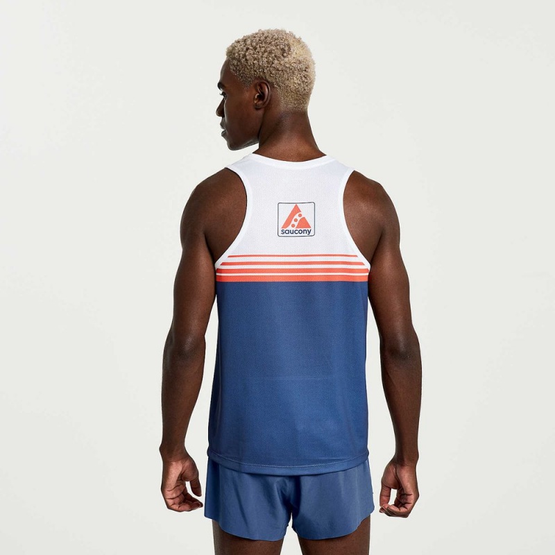 Saucony Boston Stopwatch Singlet Boston 2023 | 206485-HUZ