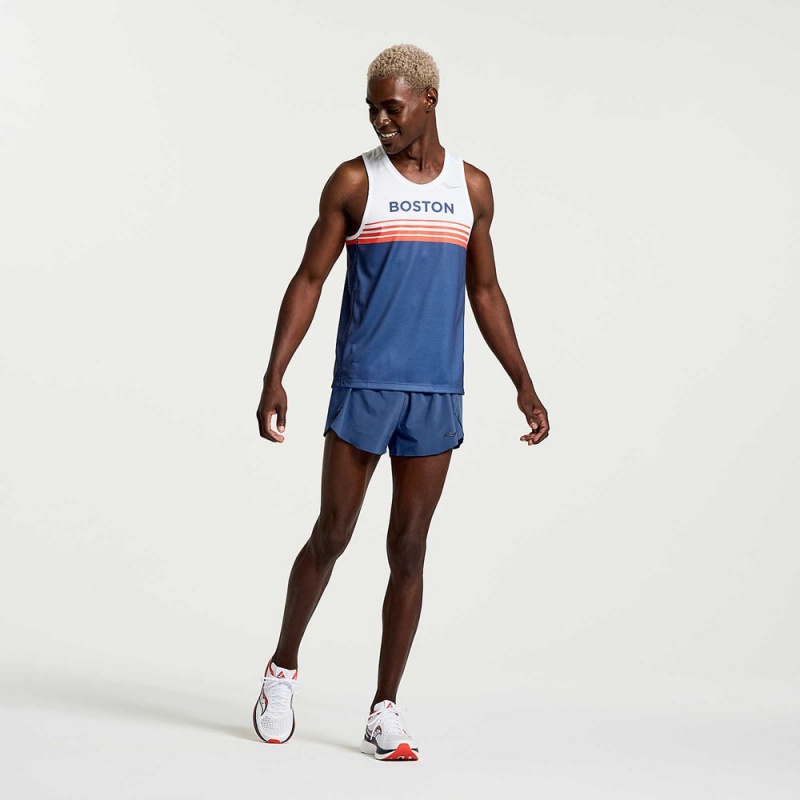 Saucony Boston Stopwatch Singlet Boston 2023 | 206485-HUZ