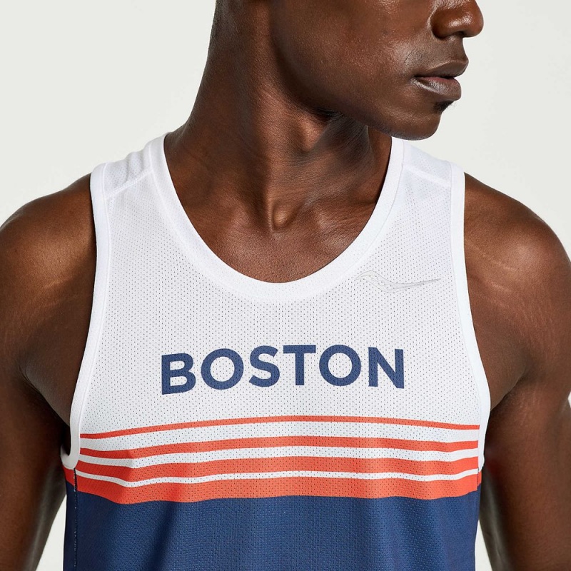 Saucony Boston Stopwatch Singlet Boston 2023 | 206485-HUZ